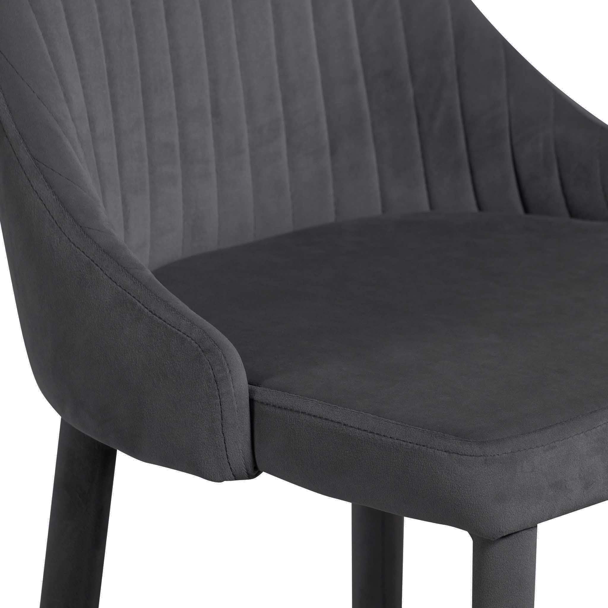 Ex Display - CBS6573-ST 65cm Bar Stool - Grey Velvet - Image 6