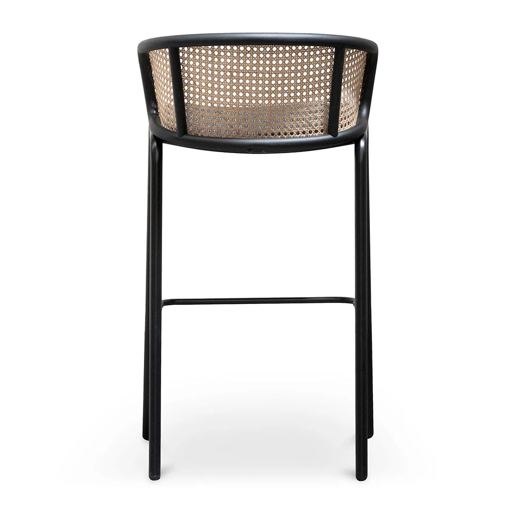 Ex Display - CBS6766-SD 75cm Fabric Bar Stool - Black Legs - Image 5