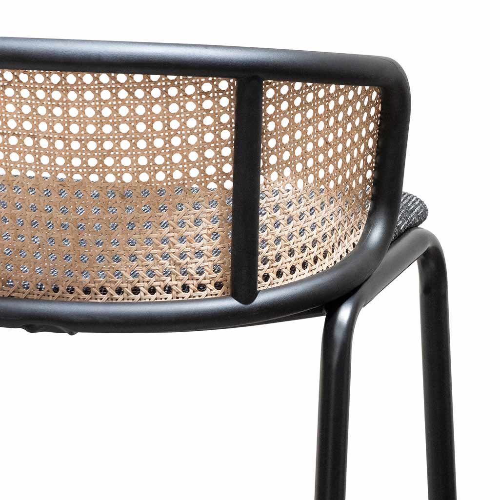 Ex Display - CBS6766-SD 75cm Fabric Bar Stool - Black Legs - Image 8
