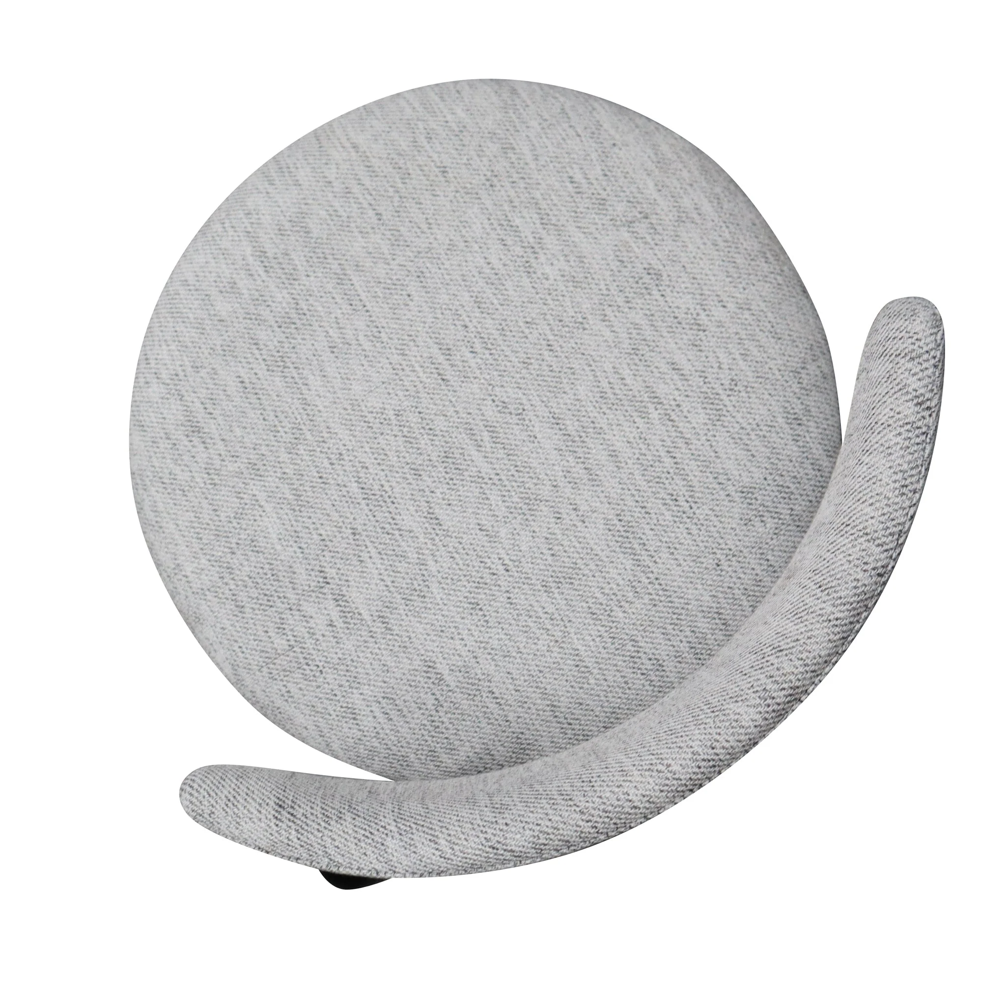 Ex Display - CBS6919-SD 75cm Fabric Bar Stool - Silver Grey and Black Legs-V1 - Image 7