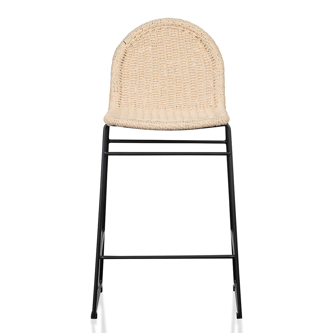 Ex Display - CBS6998-NH 65cm Rattan Barstool - Natural Seat - Image 3