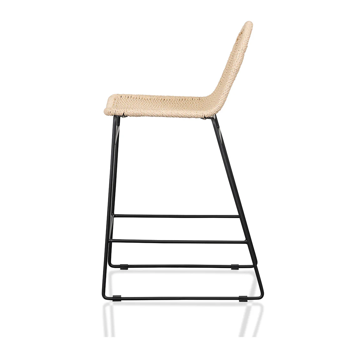 Ex Display - CBS6998-NH 65cm Rattan Barstool - Natural Seat - Image 4