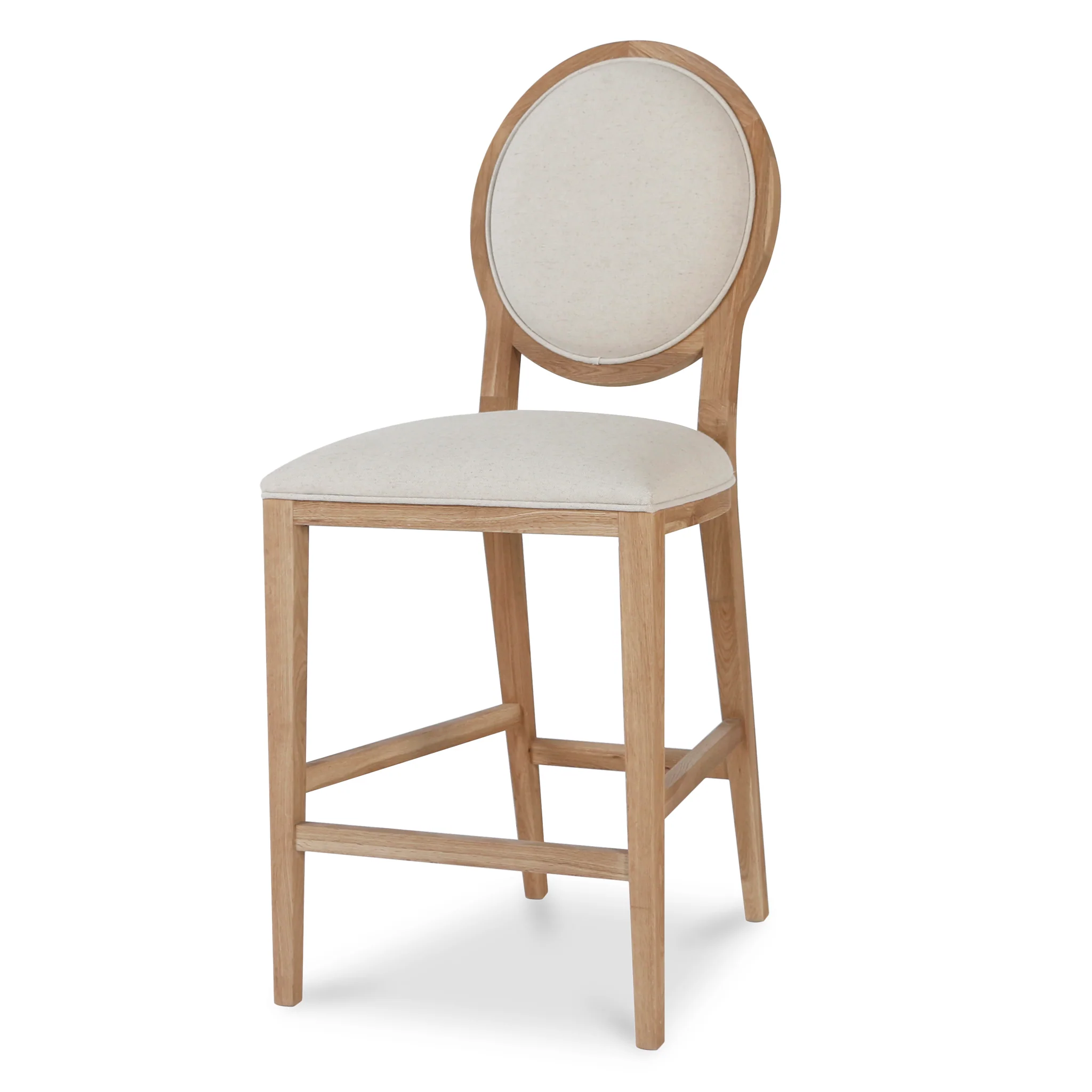 Ex Display - CBS8009-LJ 65cm Bar Stool - Light Beige