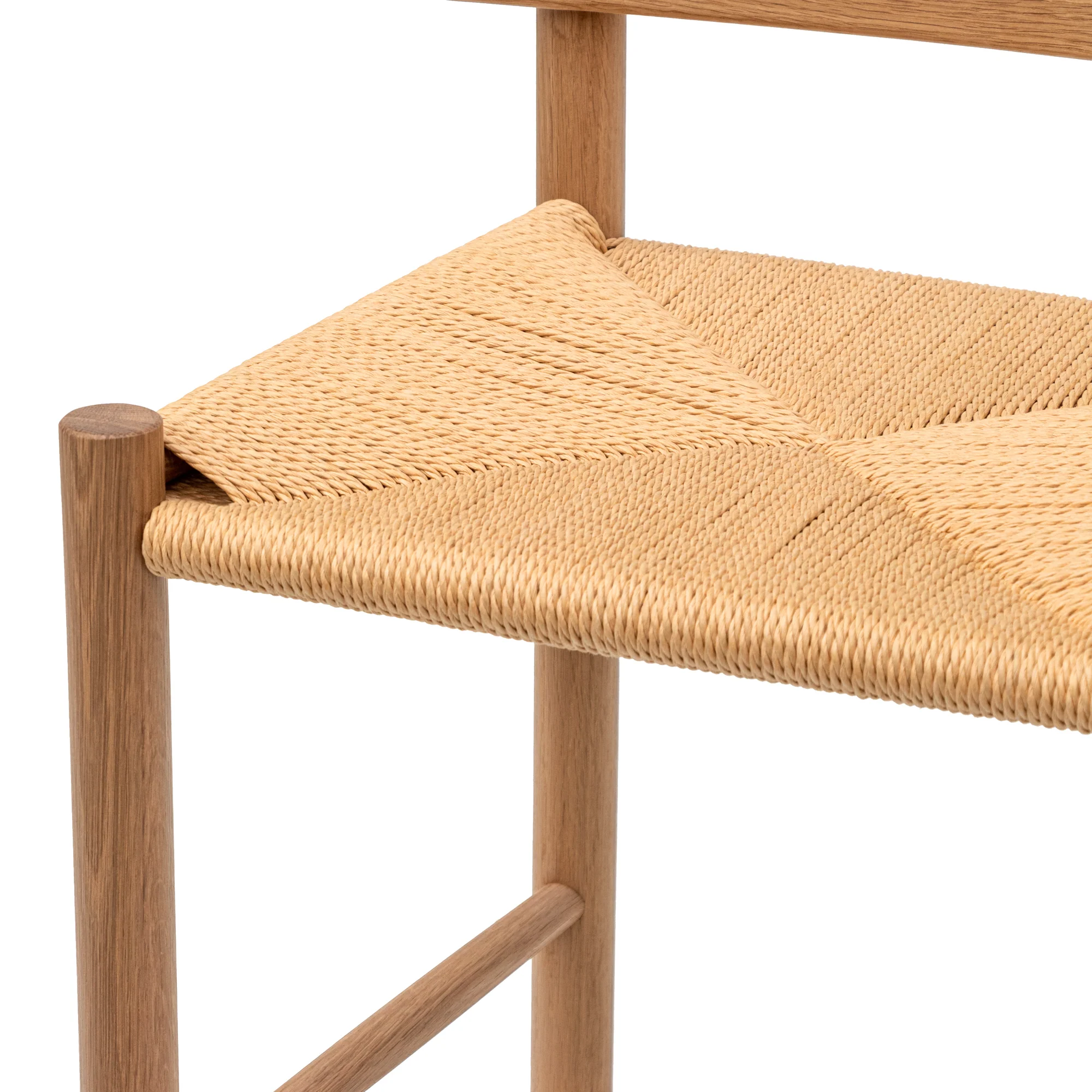 Ex Display - CBS8018-OW 65cm Bar Stool - Natural with Back Rest - Image 7