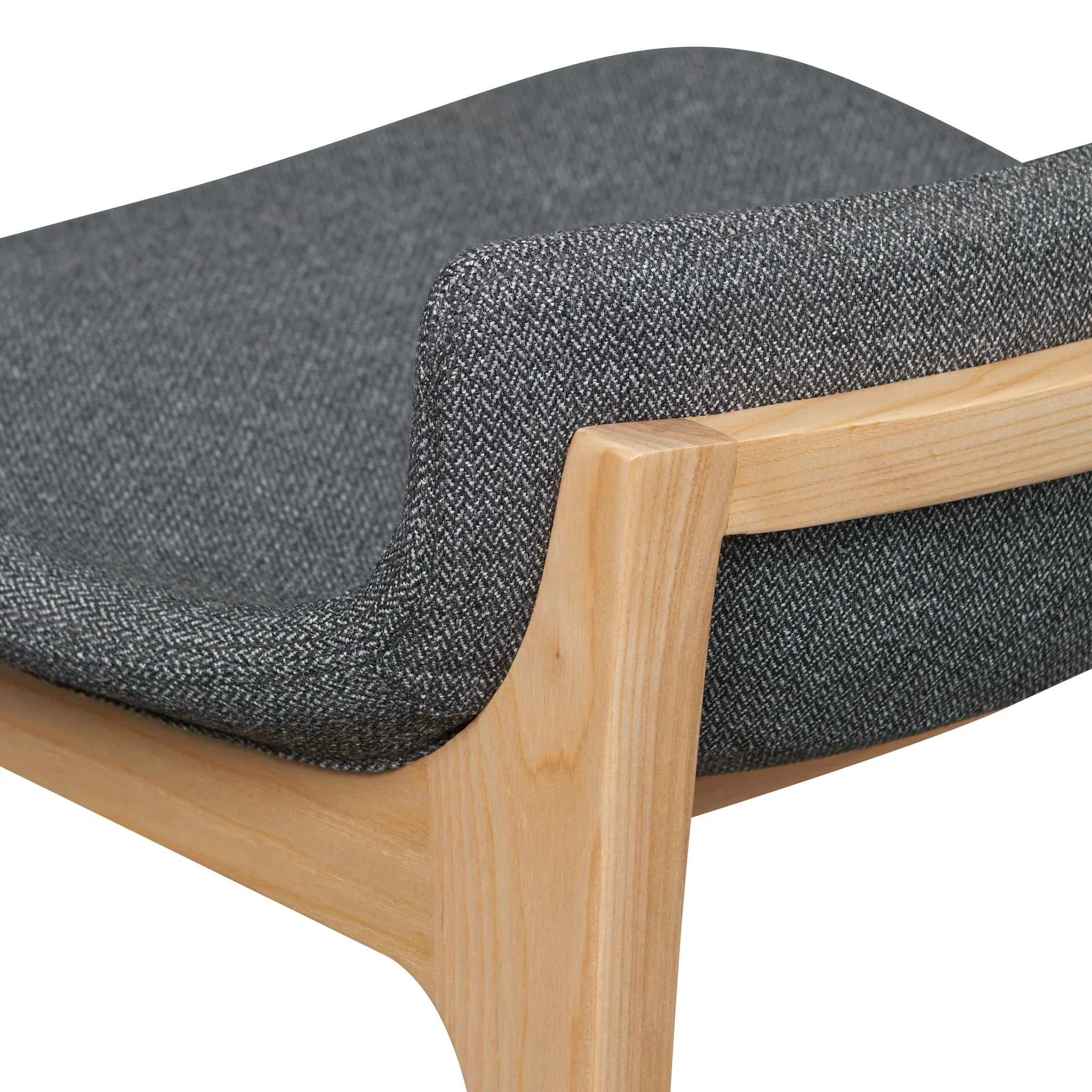 Ex Display - CBS8152-SD 65cm Grey Bar Stool - Natural Legs - Image 6