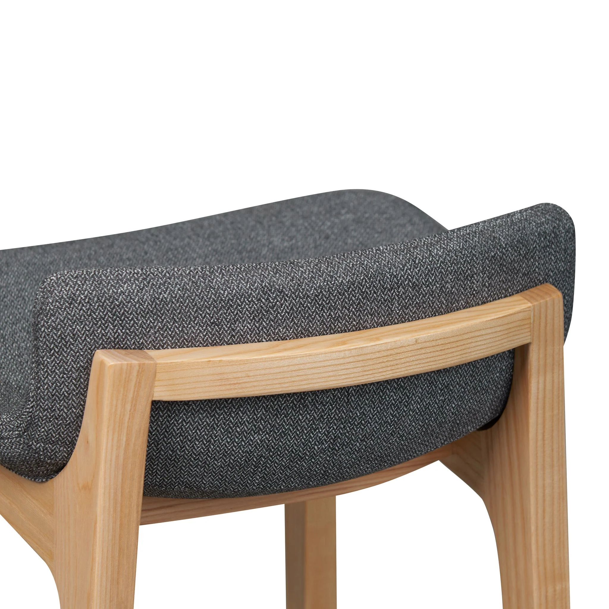 Ex Display - CBS8152-SD 65cm Grey Bar Stool - Natural Legs - Image 8