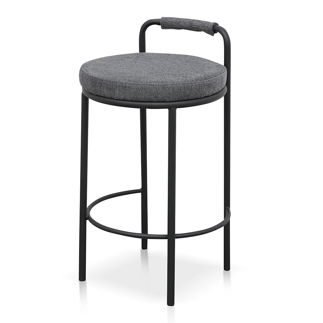 Ex Display - CBS8460-FHx2 65cm Bar Stool - Charcoal Grey