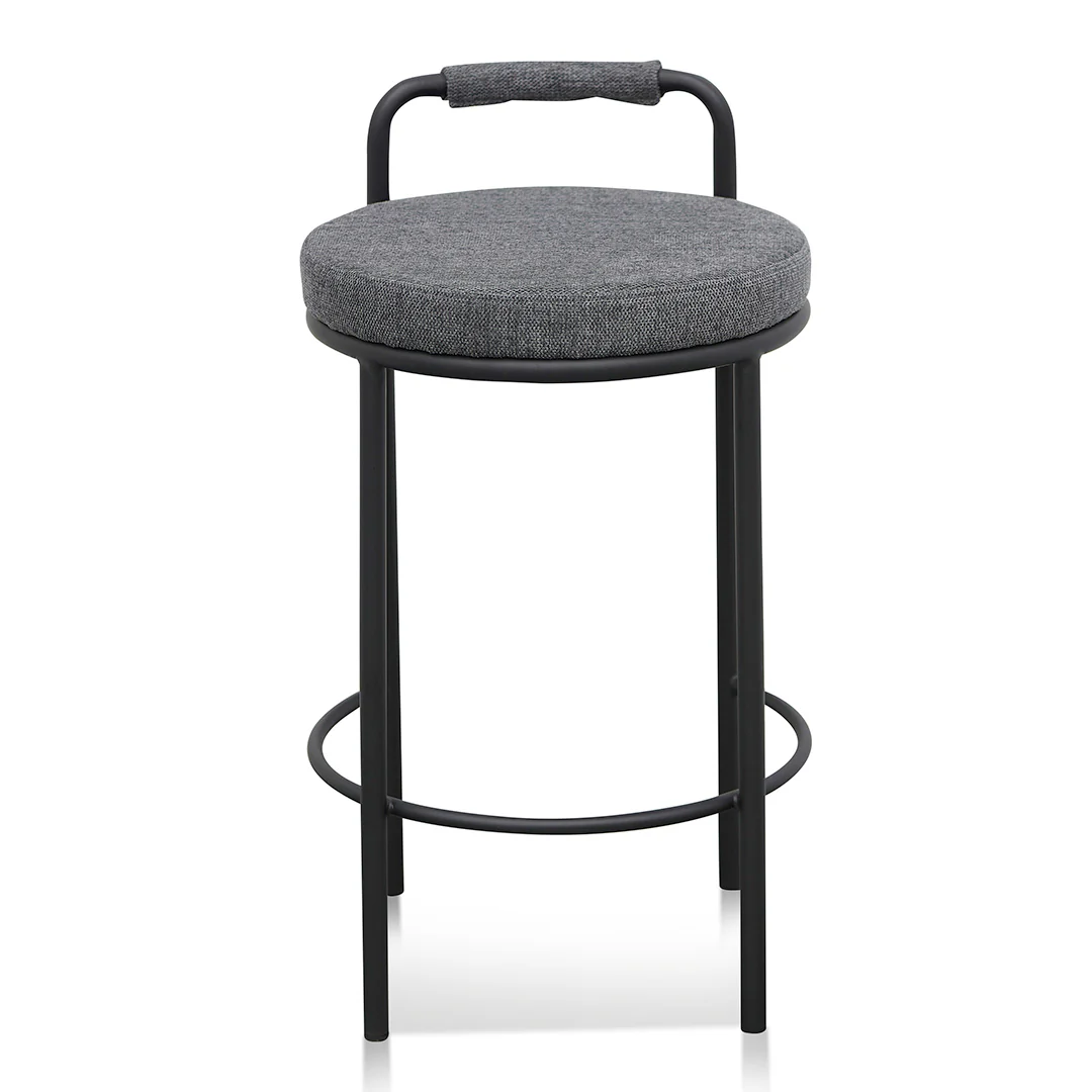 Ex Display - CBS8460-FHx2 65cm Bar Stool - Charcoal Grey - Image 2