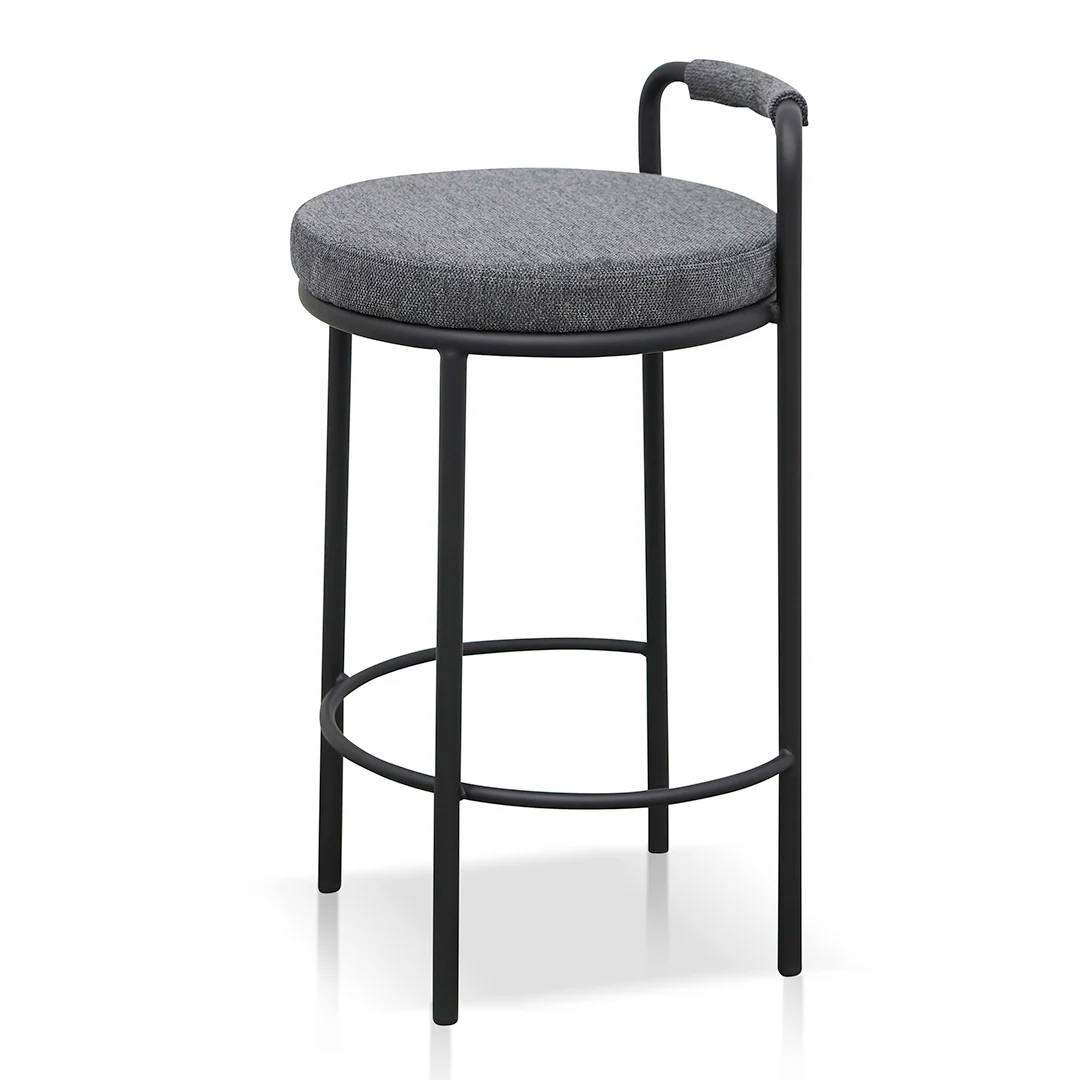 Ex Display - CBS8460-FHx2 65cm Bar Stool - Charcoal Grey - Image 3
