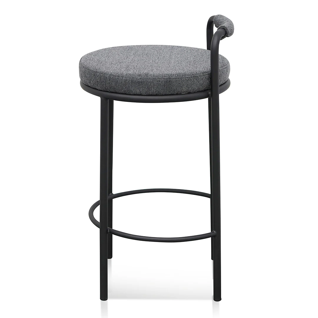 Ex Display - CBS8460-FHx2 65cm Bar Stool - Charcoal Grey - Image 4