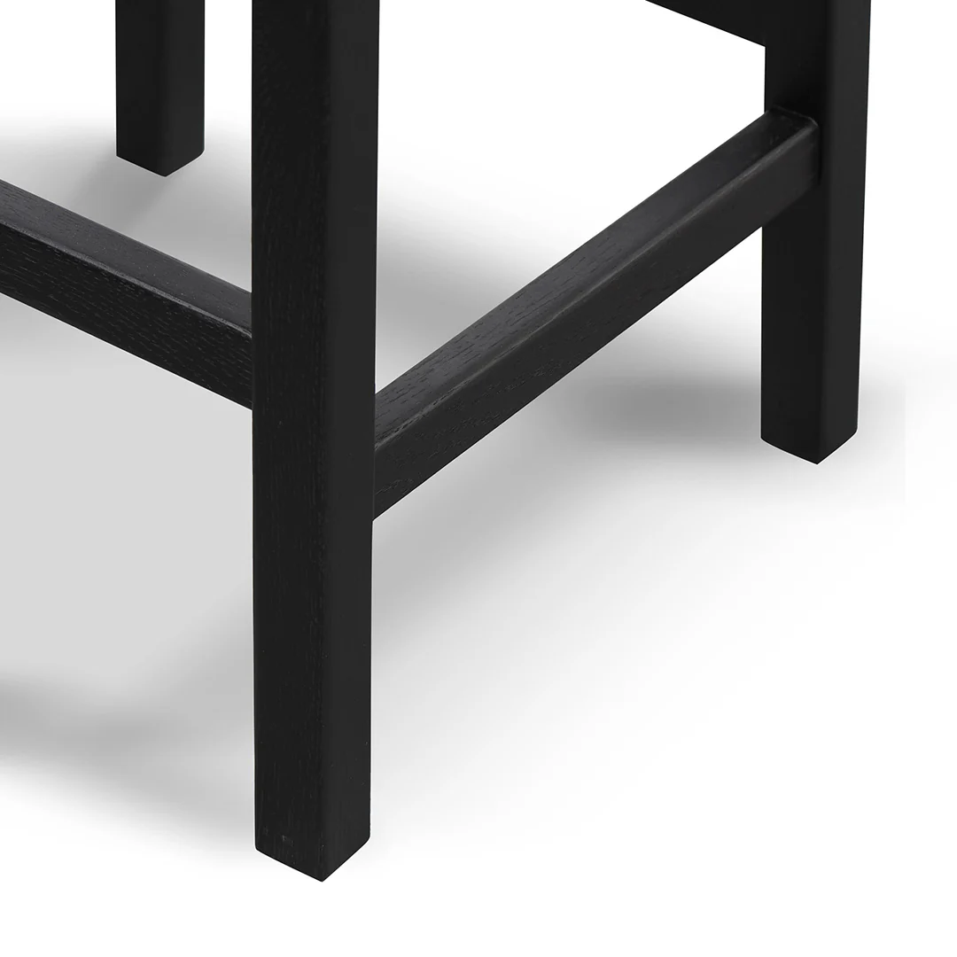 Ex Display - CBS8507-OW 65cm Rattan Bar Stool - Full Black - Image 7