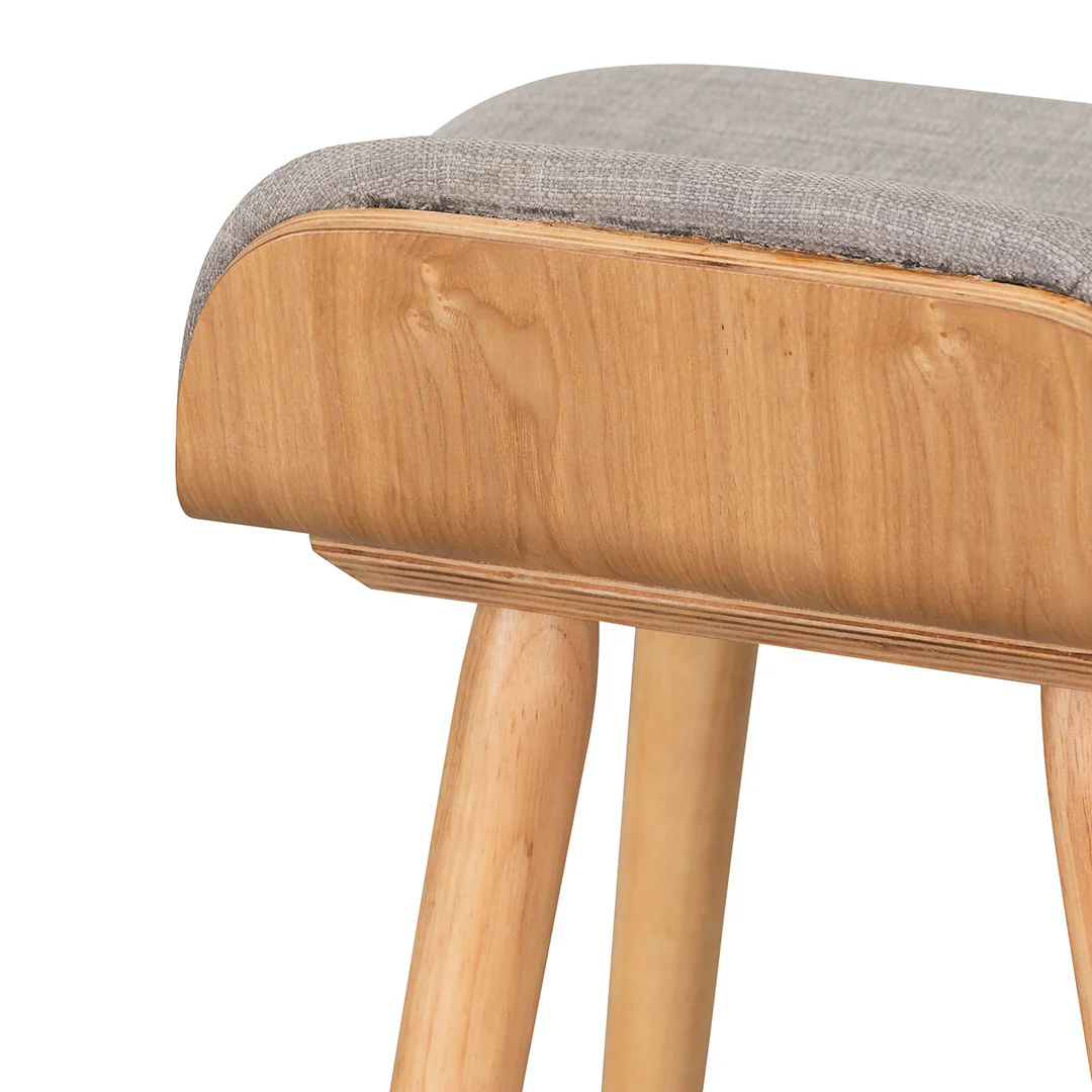 Ex Display - CBS937-DR 65cm Bar Stool - Grey - Natural - Image 10