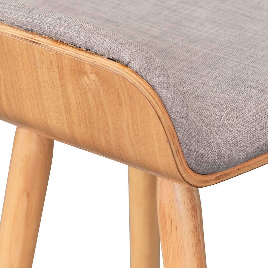 Ex Display - CBS937-DR 65cm Bar Stool - Grey - Natural - Image 11