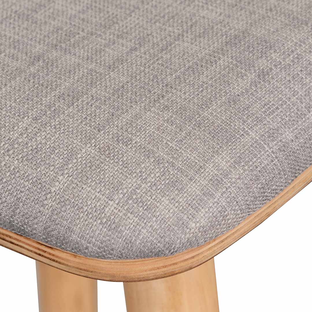 Ex Display - CBS937-DR 65cm Bar Stool - Grey - Natural - Image 12
