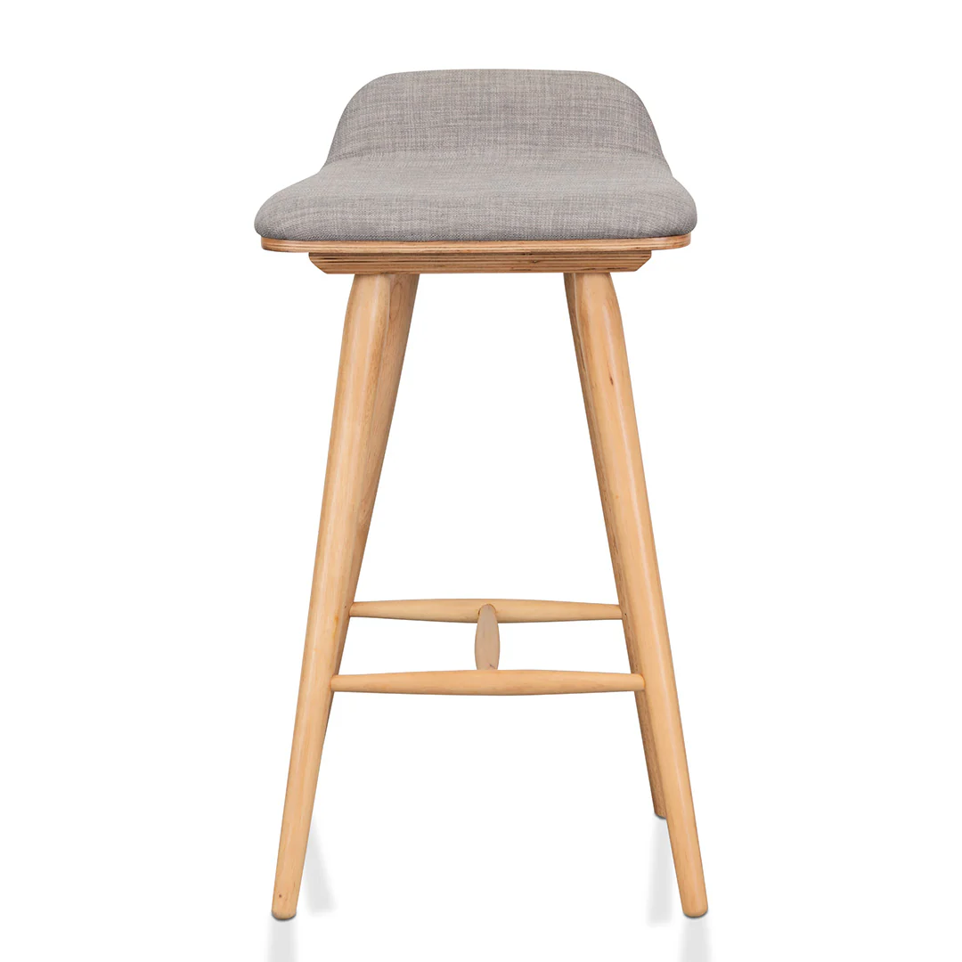Ex Display - CBS937-DR 65cm Bar Stool - Grey - Natural - Image 2