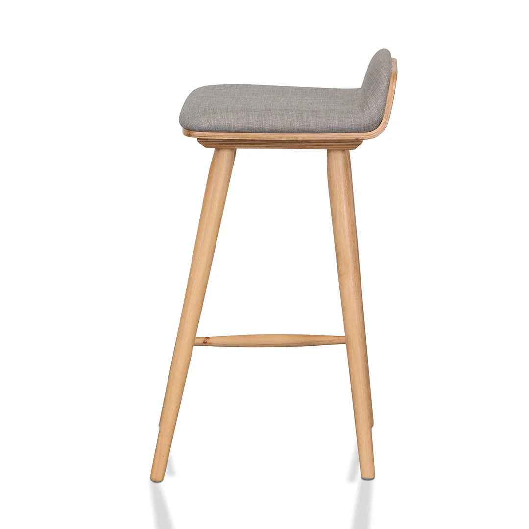 Ex Display - CBS937-DR 65cm Bar Stool - Grey - Natural - Image 3