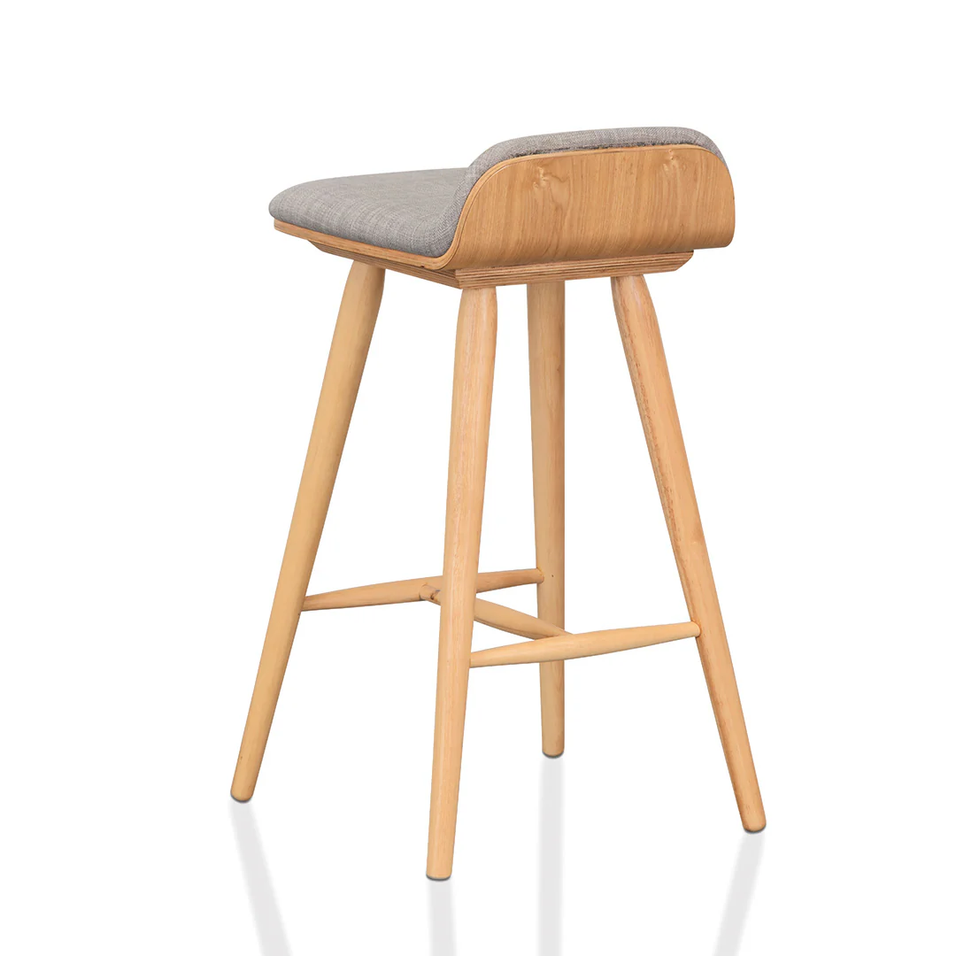 Ex Display - CBS937-DR 65cm Bar Stool - Grey - Natural - Image 4