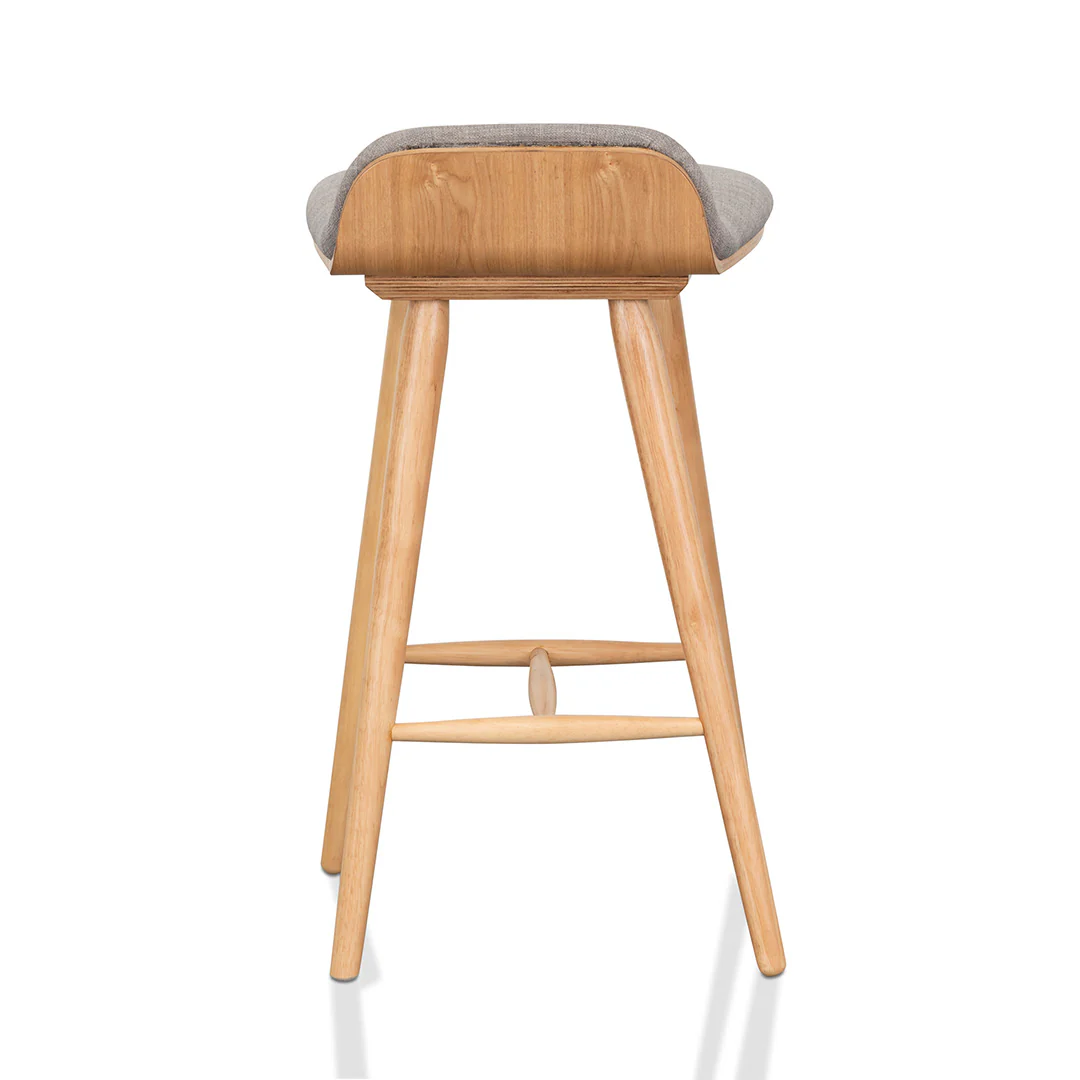 Ex Display - CBS937-DR 65cm Bar Stool - Grey - Natural - Image 5