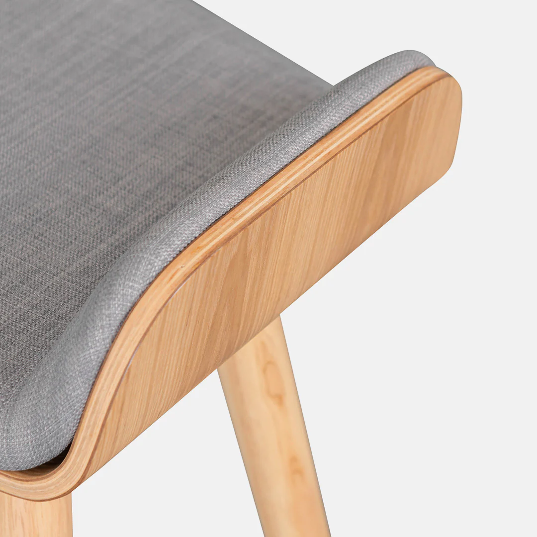 Ex Display - CBS937-DR 65cm Bar Stool - Grey - Natural - Image 6