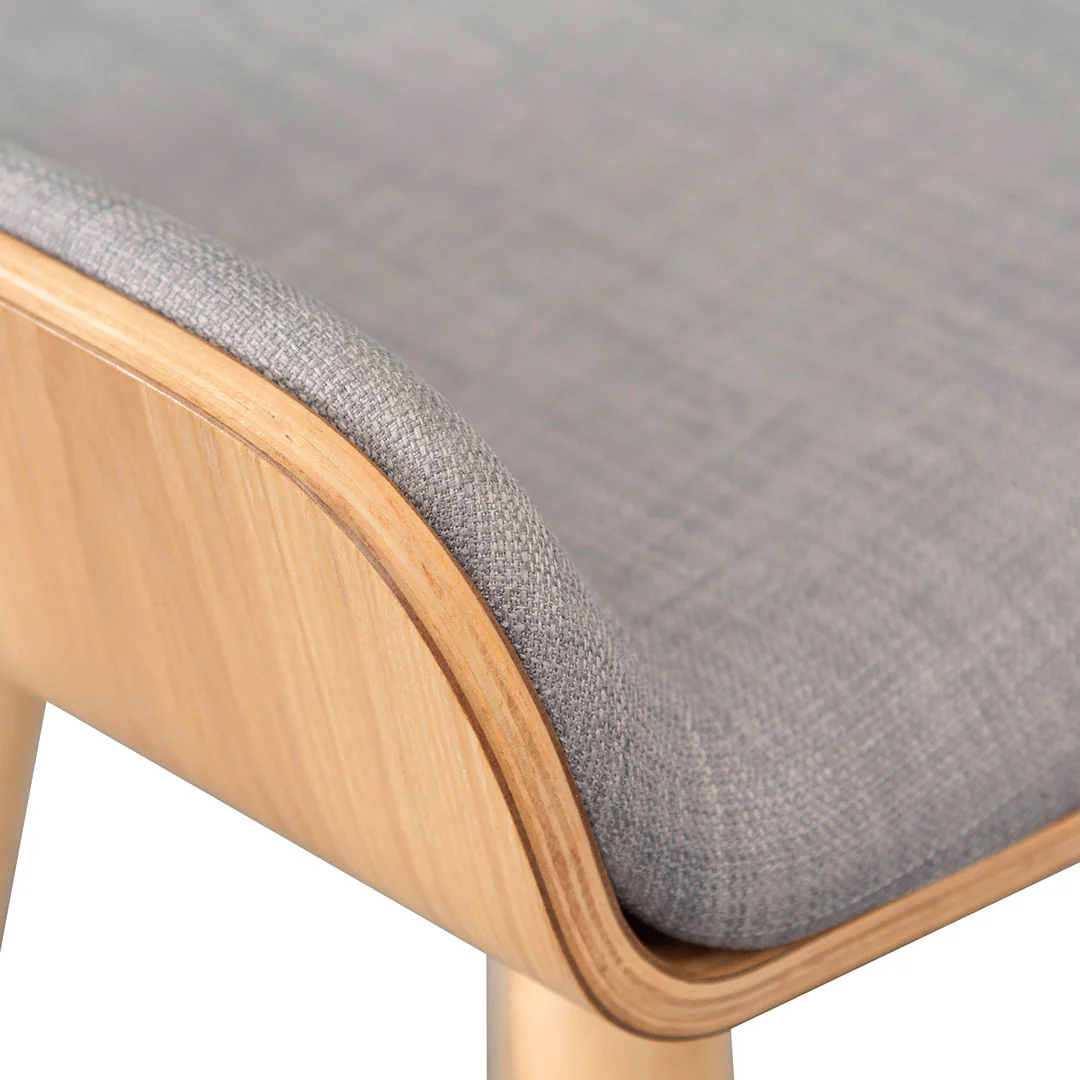 Ex Display - CBS937-DR 65cm Bar Stool - Grey - Natural - Image 8