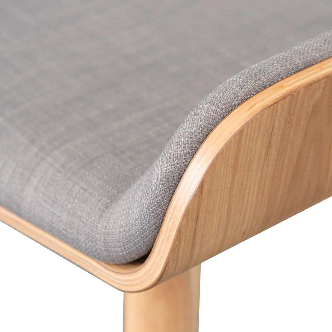 Ex Display - CBS937-DR 65cm Bar Stool - Grey - Natural - Image 9