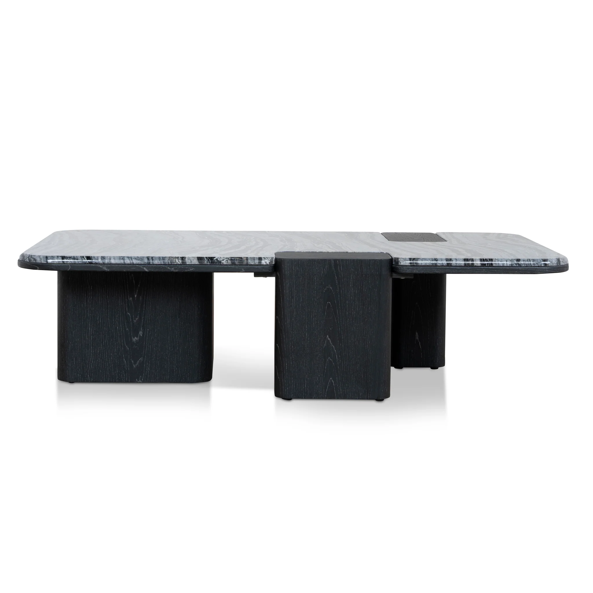Ex Display - CCF10612-MK 1.2m Marble Coffee Table - Black - Image 5