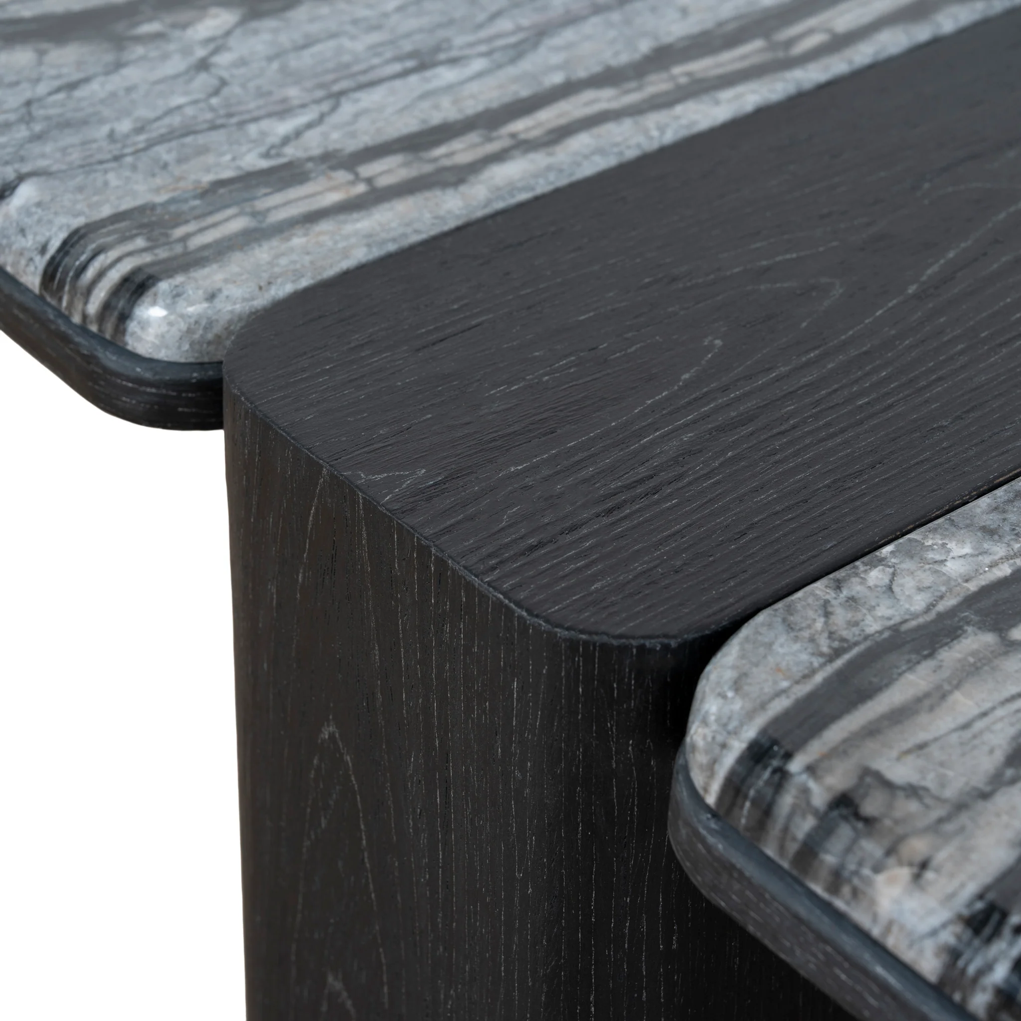 Ex Display - CCF10612-MK 1.2m Marble Coffee Table - Black - Image 7