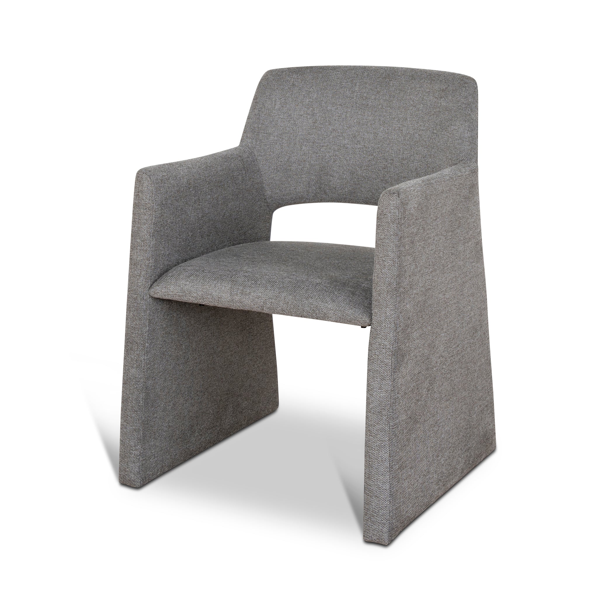 CDC10060-DW Fabric Dining Chair - Spec Smoke Grey (Set of 2) - Image 2