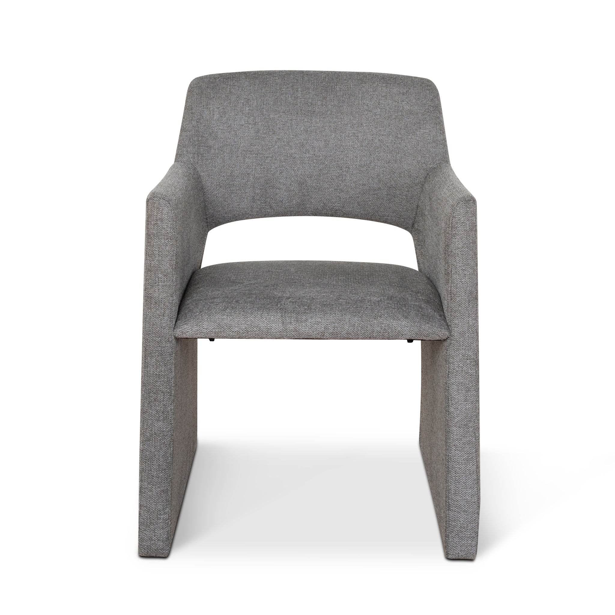 CDC10060-DW Fabric Dining Chair - Spec Smoke Grey (Set of 2) - Image 3