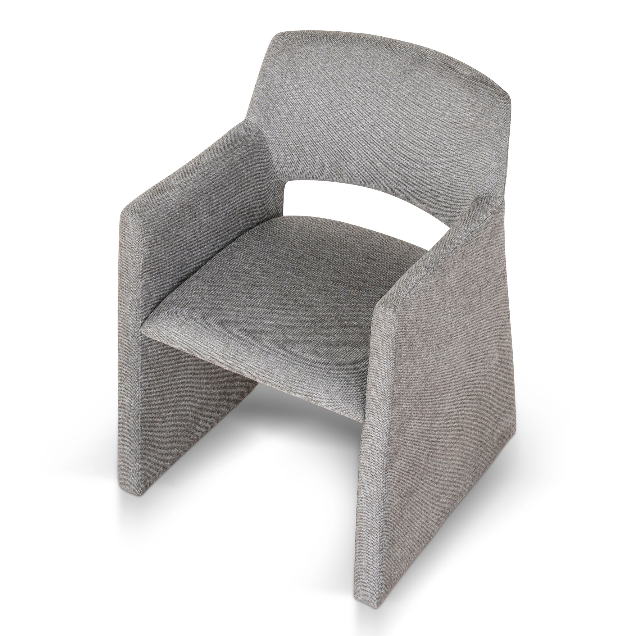 CDC10060-DW Fabric Dining Chair - Spec Smoke Grey (Set of 2) - Image 7