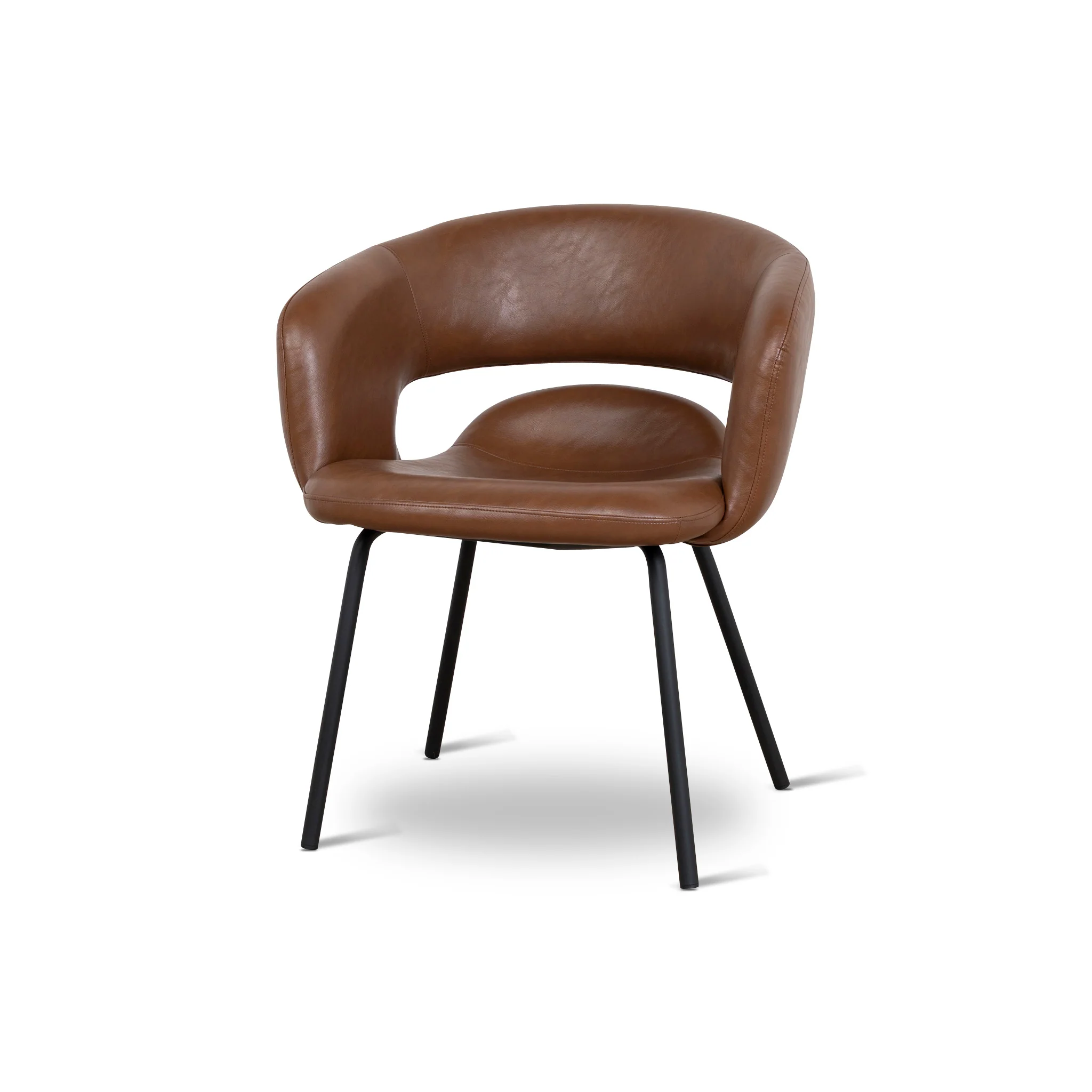 CDC10218-FHx2 Black Dining Chair - Antique Brown (Set of 2 ) - Image 3