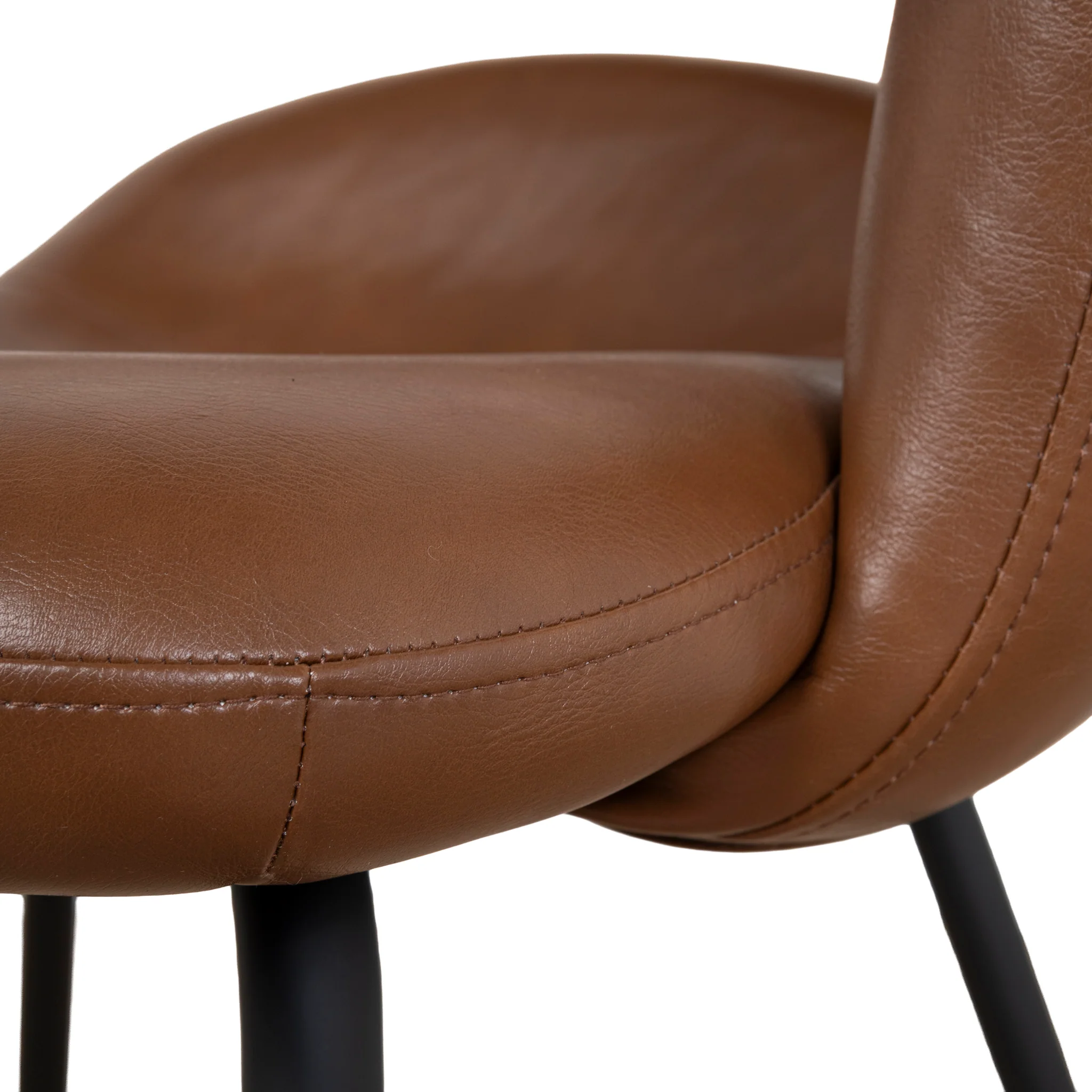 CDC10218-FHx2 Black Dining Chair - Antique Brown (Set of 2 ) - Image 12