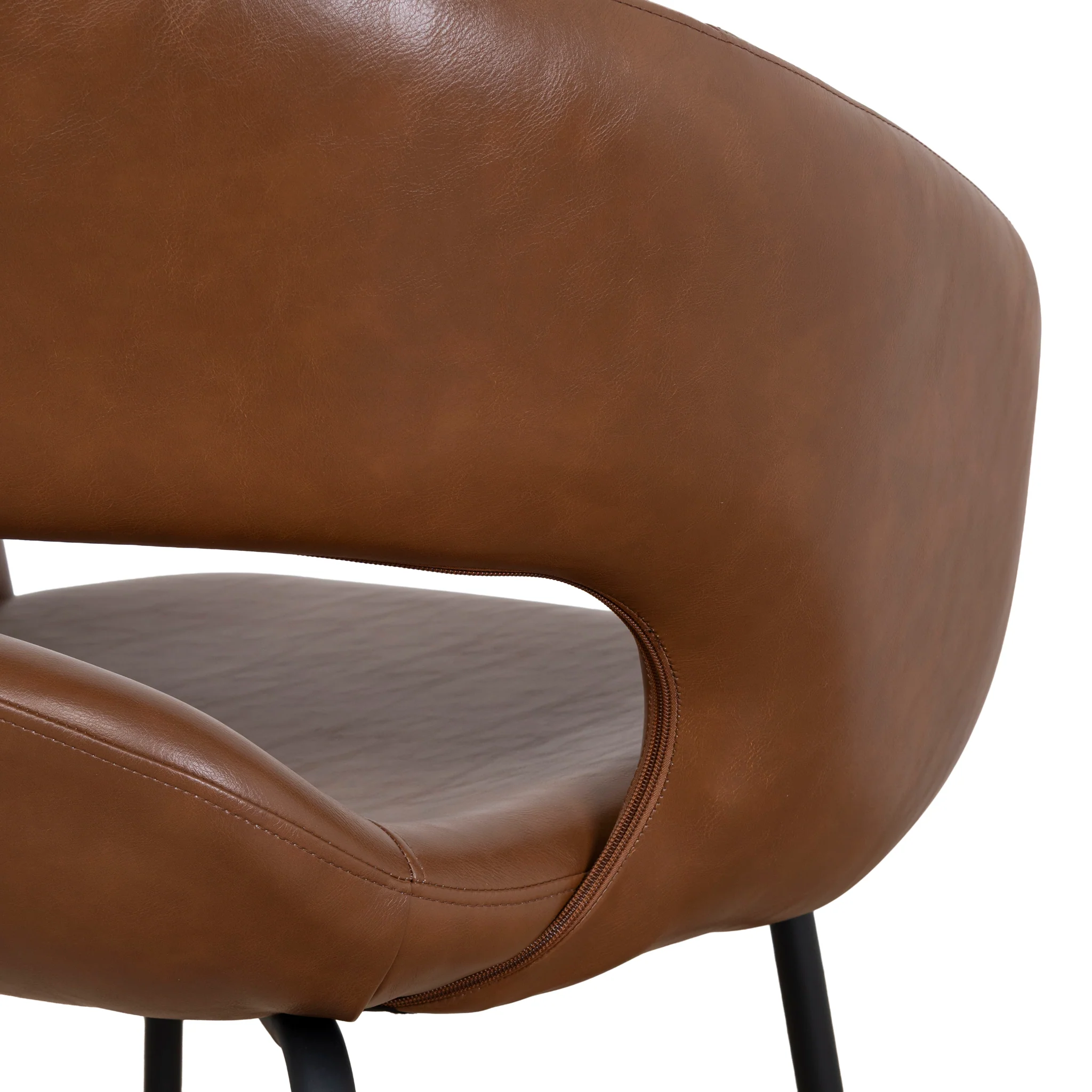 CDC10218-FHx2 Black Dining Chair - Antique Brown (Set of 2 ) - Image 14