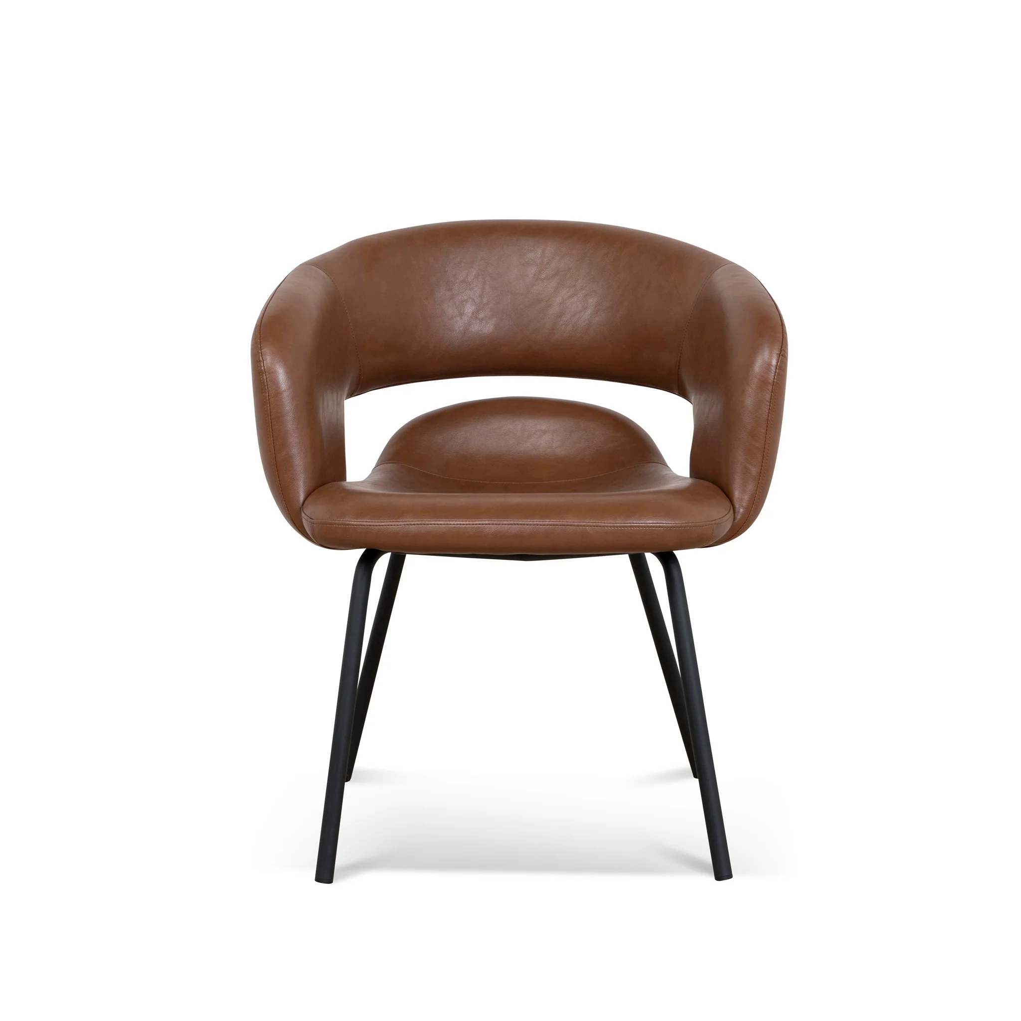 CDC10218-FHx2 Black Dining Chair - Antique Brown (Set of 2 ) - Image 4
