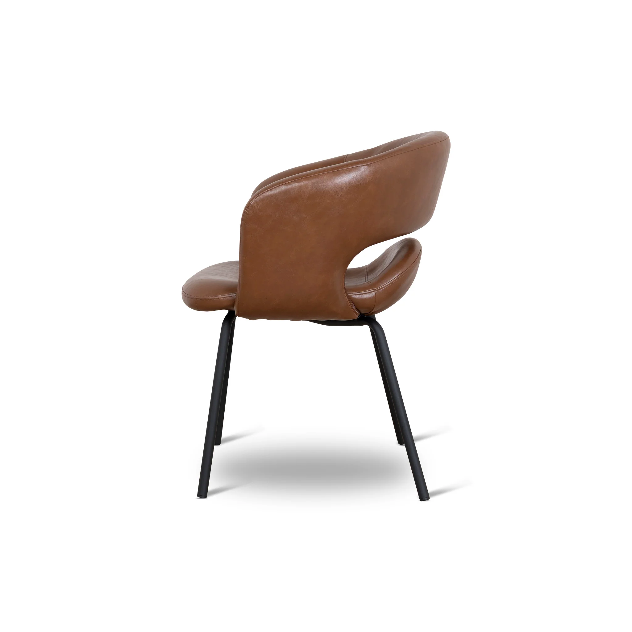 CDC10218-FHx2 Black Dining Chair - Antique Brown (Set of 2 ) - Image 5