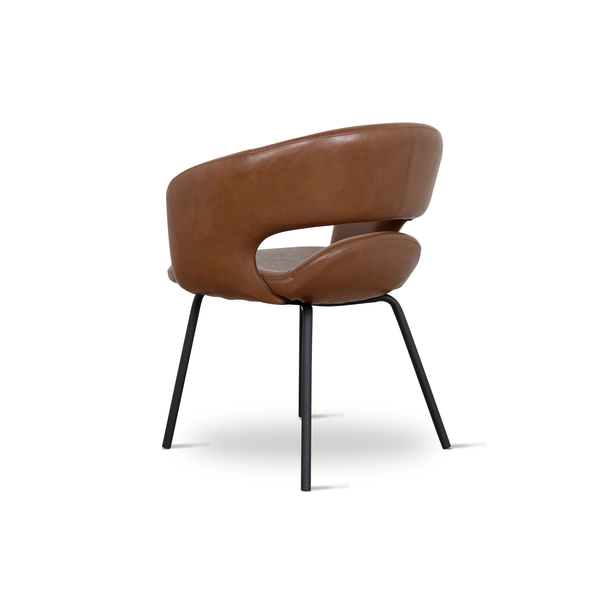 CDC10218-FHx2 Black Dining Chair - Antique Brown (Set of 2 ) - Image 6