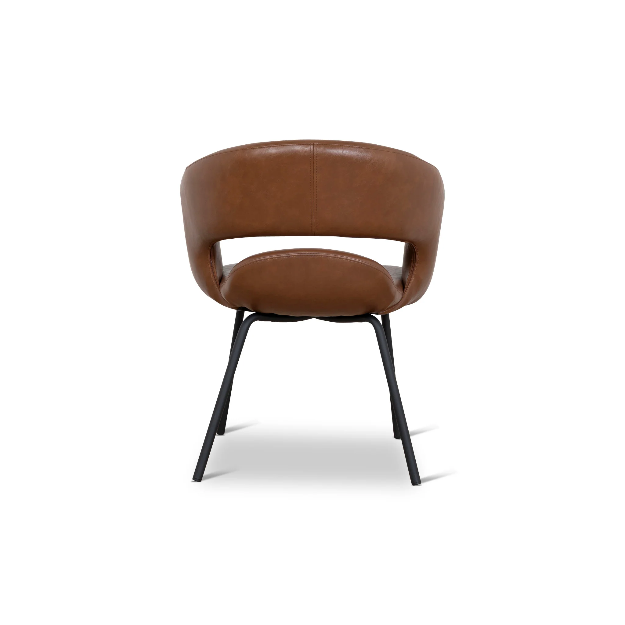 CDC10218-FHx2 Black Dining Chair - Antique Brown (Set of 2 ) - Image 7