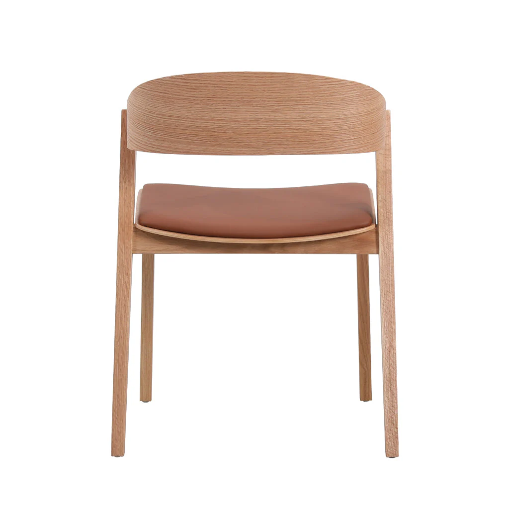 CDC10290-SD Natural Dining Chair - Brown Seat (Set of 2) - Image 6