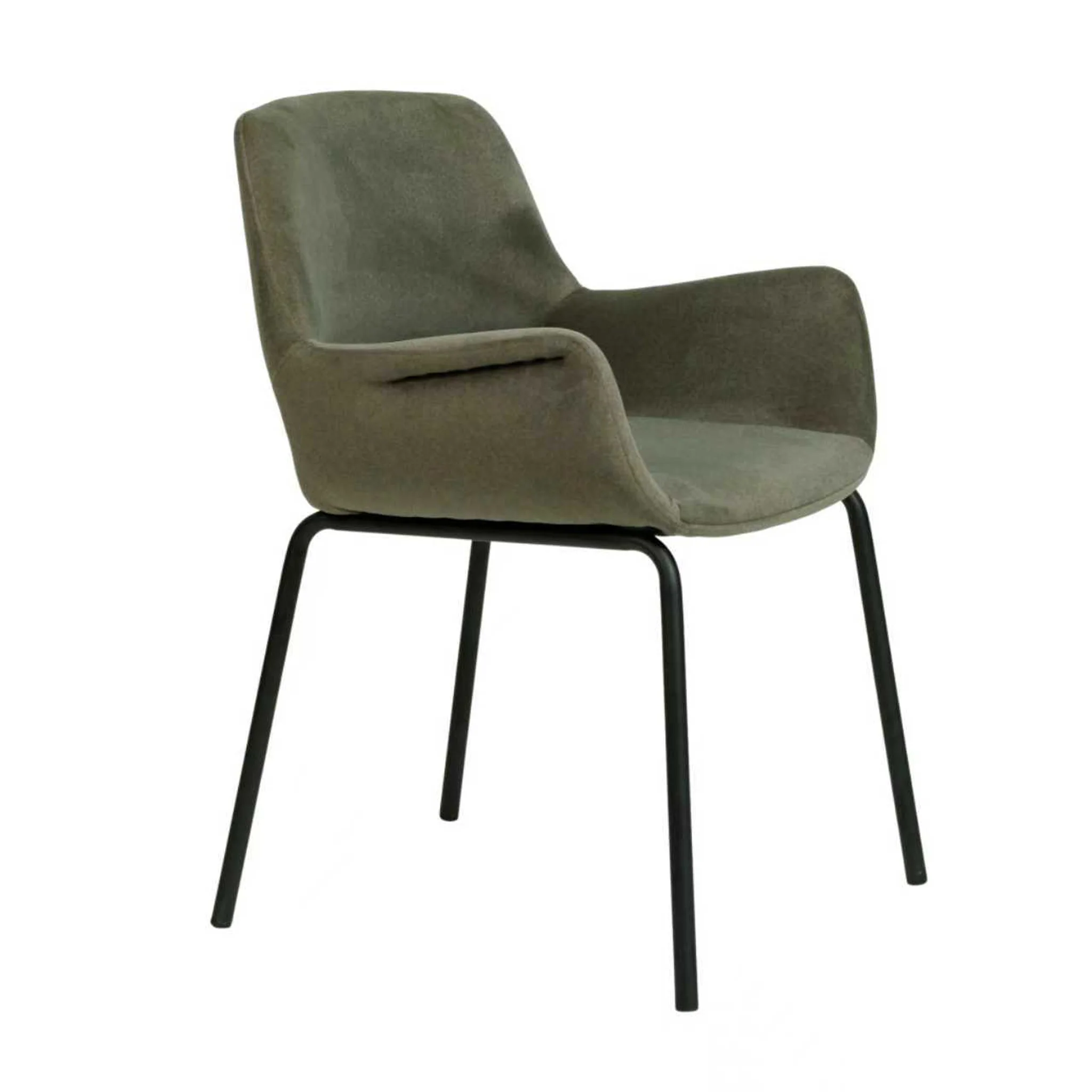 CDC12013-FH Black Dining Chair - Dark Moss Green (Set of 2) - Image 4