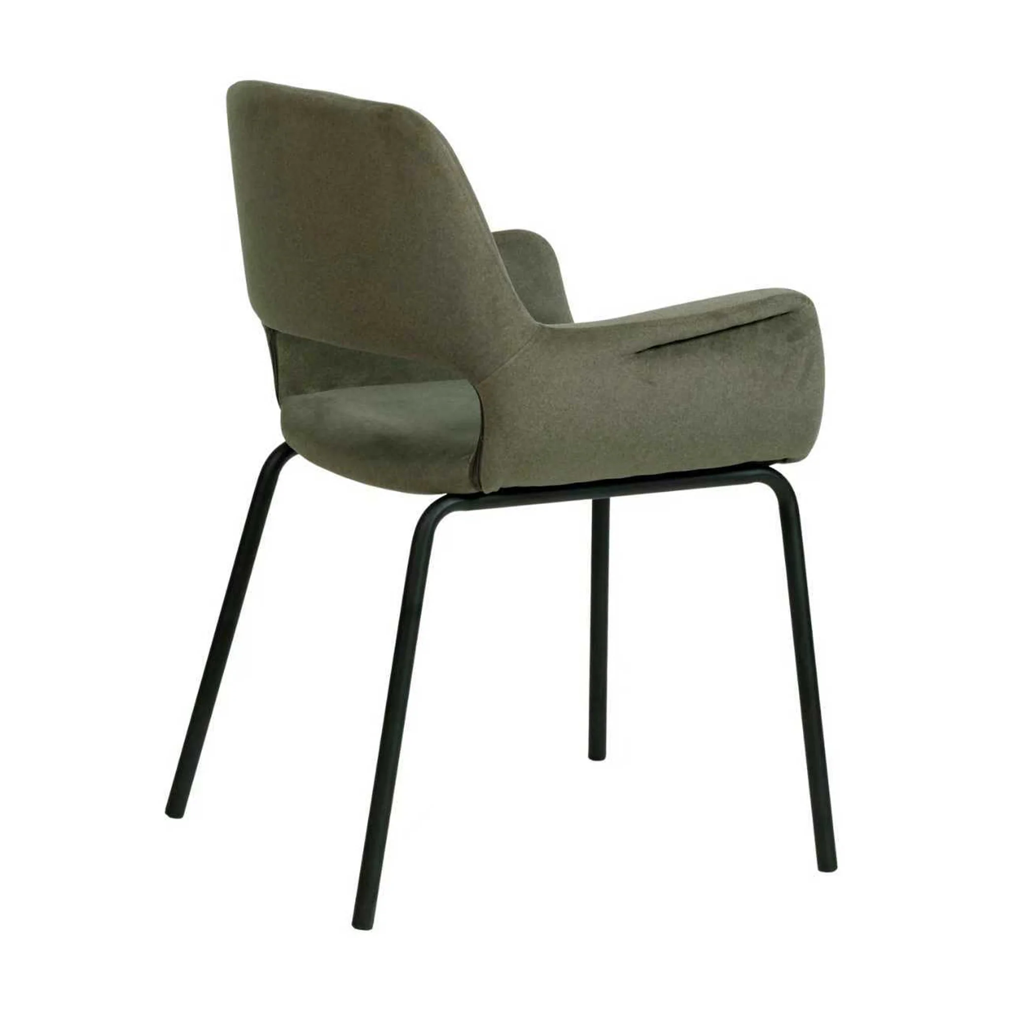 CDC12013-FH Black Dining Chair - Dark Moss Green (Set of 2) - Image 6