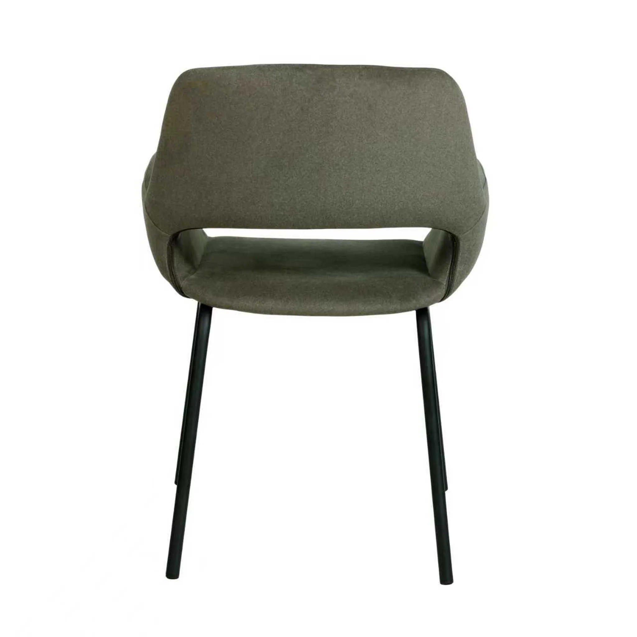 CDC12013-FH Black Dining Chair - Dark Moss Green (Set of 2) - Image 7