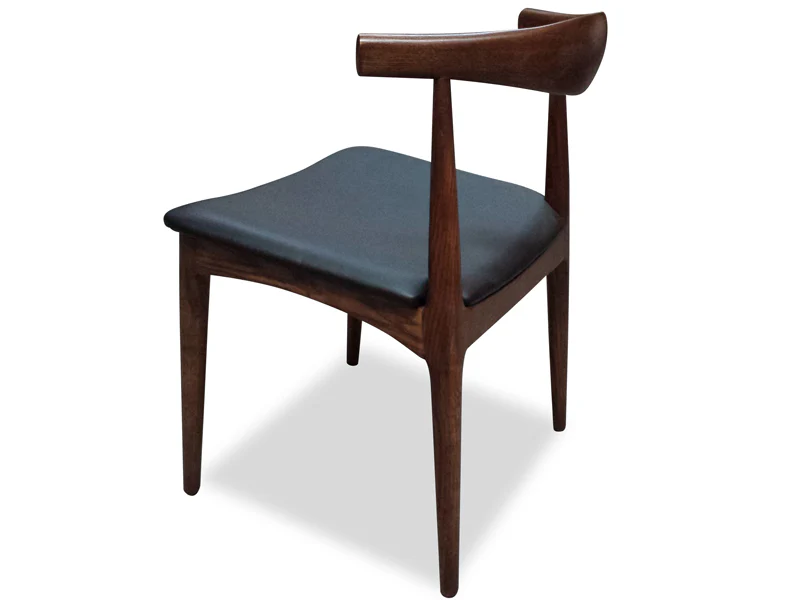 Ex Display - CDC181  Elbow Dining Chair - Dark Brown - Image 3