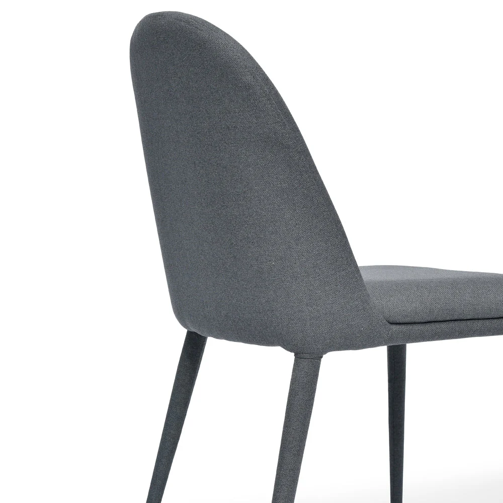 Ex Display - CDC2236-EI Fabric Dining Chair - Gunmetal Grey - Image 5