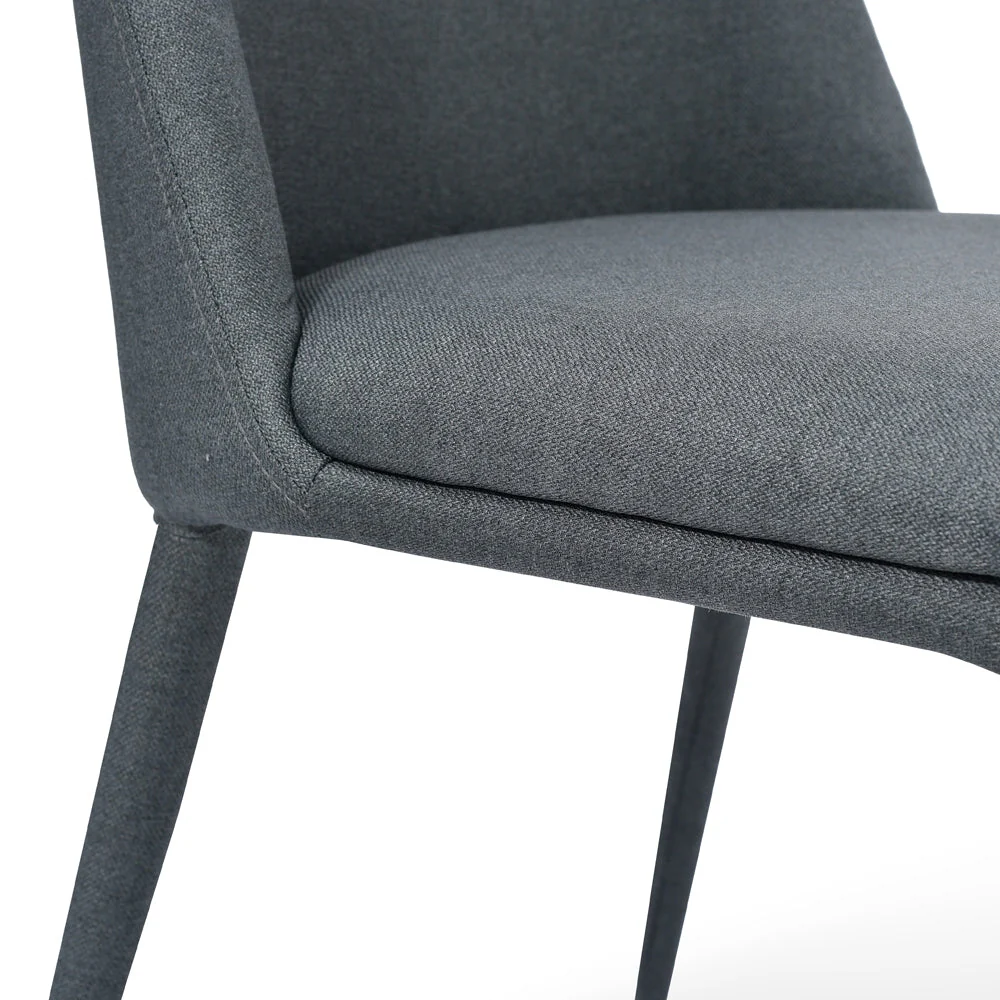 Ex Display - CDC2236-EI Fabric Dining Chair - Gunmetal Grey - Image 6