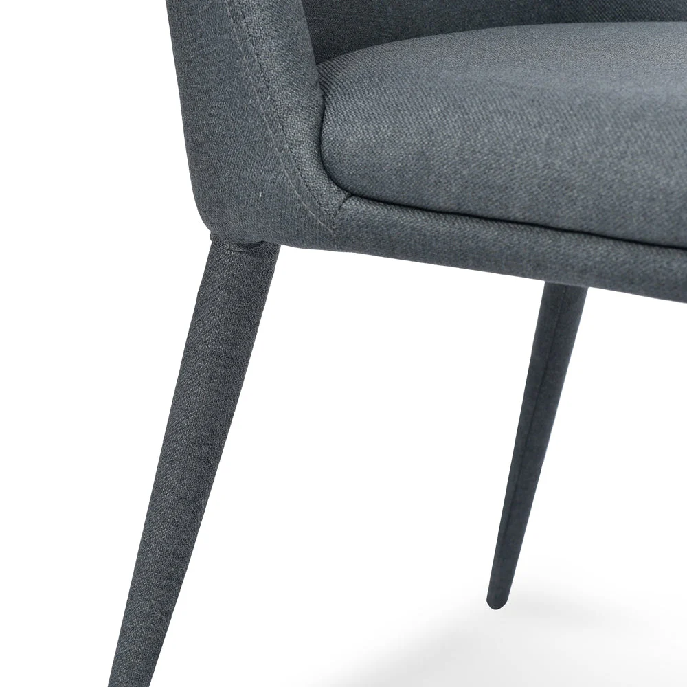 Ex Display - CDC2236-EI Fabric Dining Chair - Gunmetal Grey - Image 7
