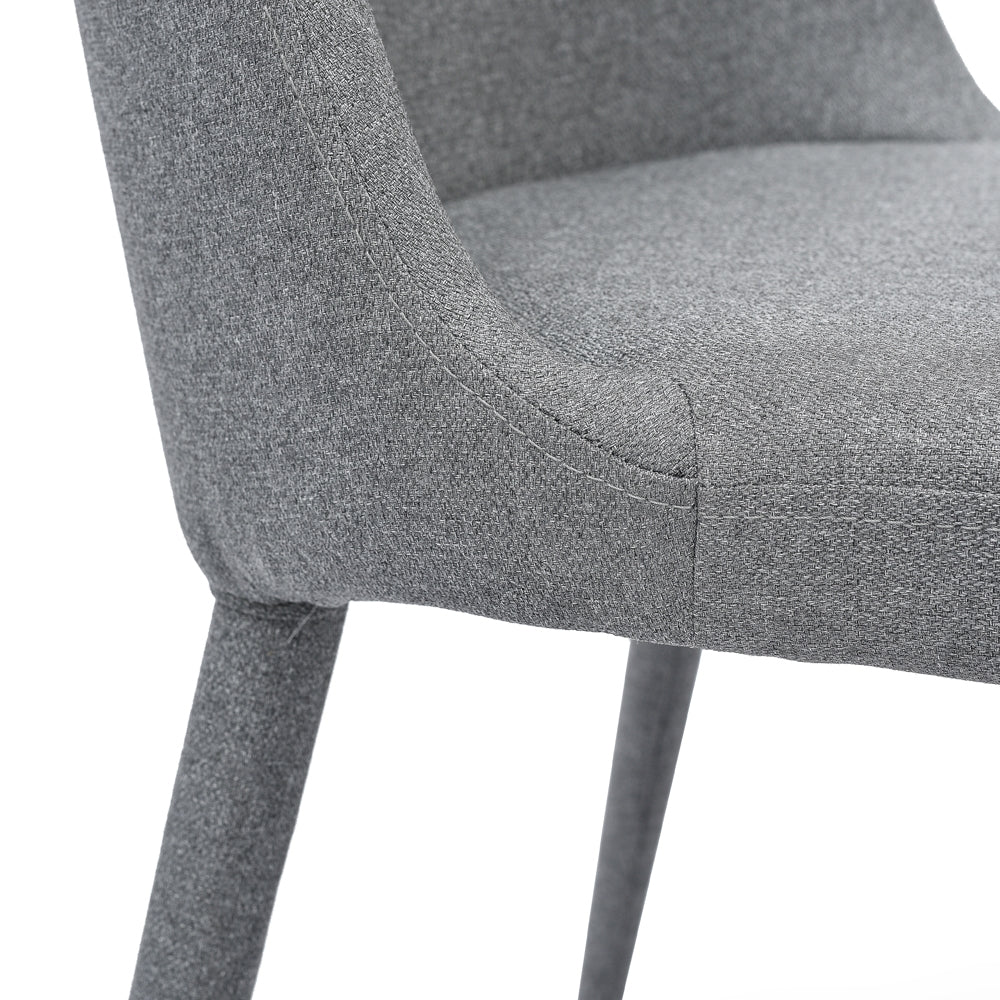Ex Display - CDC2240-EI Fabric Dining Chair - Coin Grey - Image 10