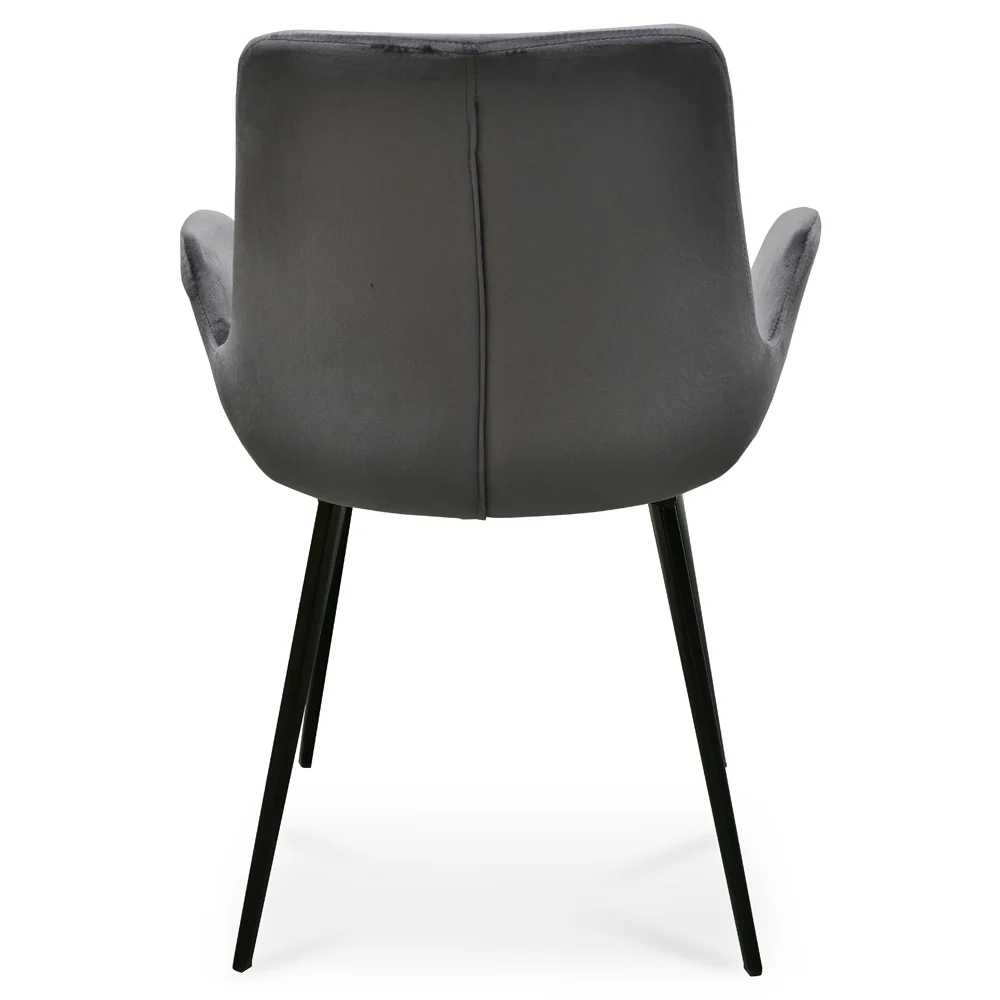 CDC2391-SE - Dining Chair - Dark Grey Velvet (Set of 2) - Image 7