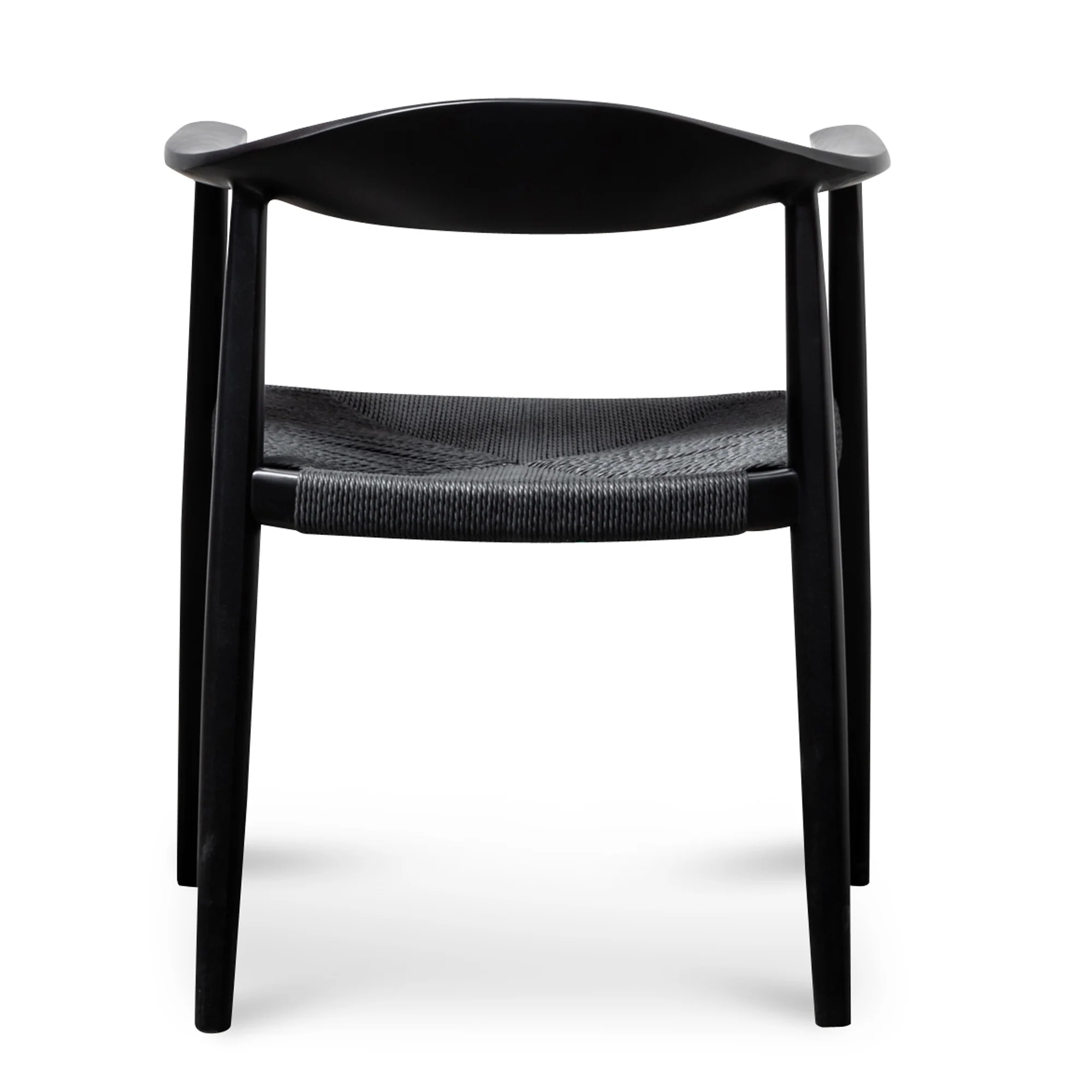 Ex Display - CDC6041-SD - Round Dining Armchair - Full Black - Image 4