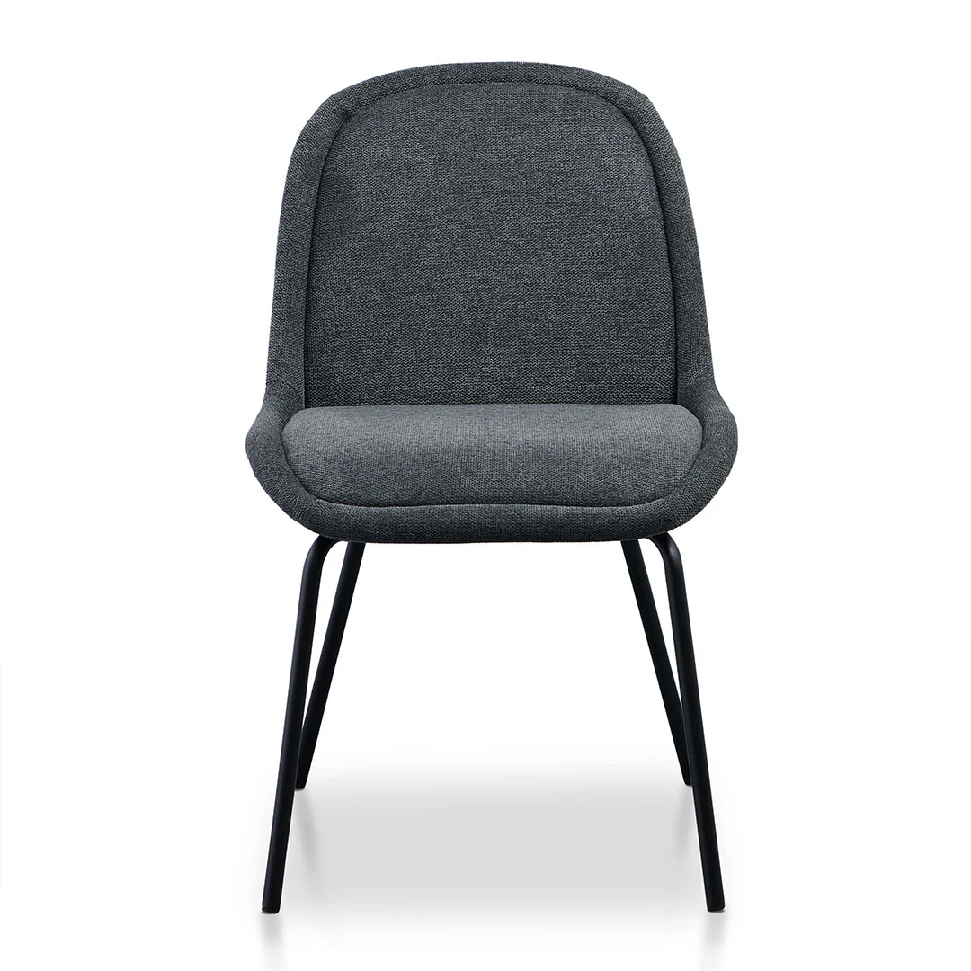 Ex Display - CDC8166-FH Fabric Dining Chair - Charcaol Grey - Image 2