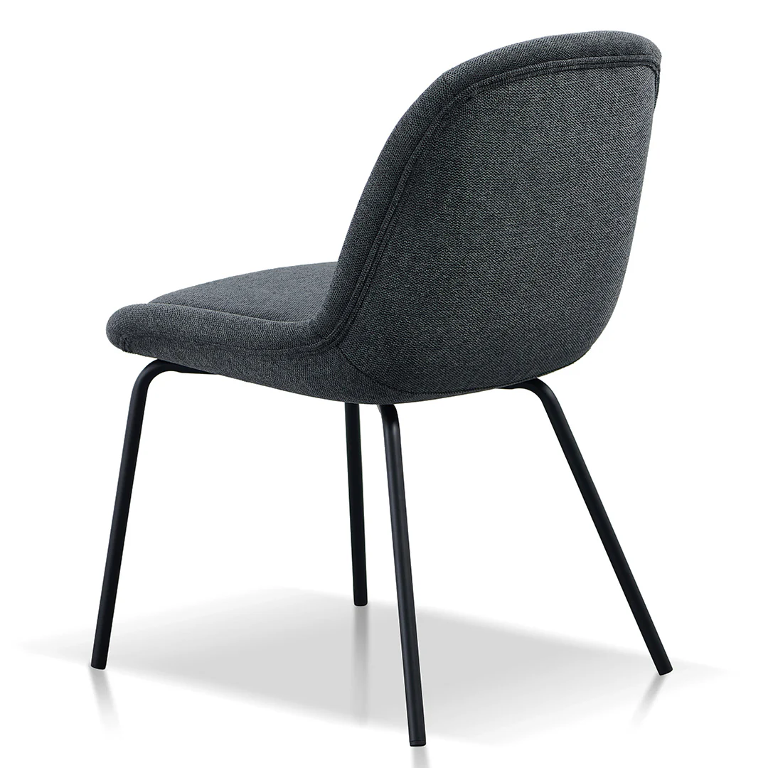 Ex Display - CDC8166-FH Fabric Dining Chair - Charcaol Grey - Image 5